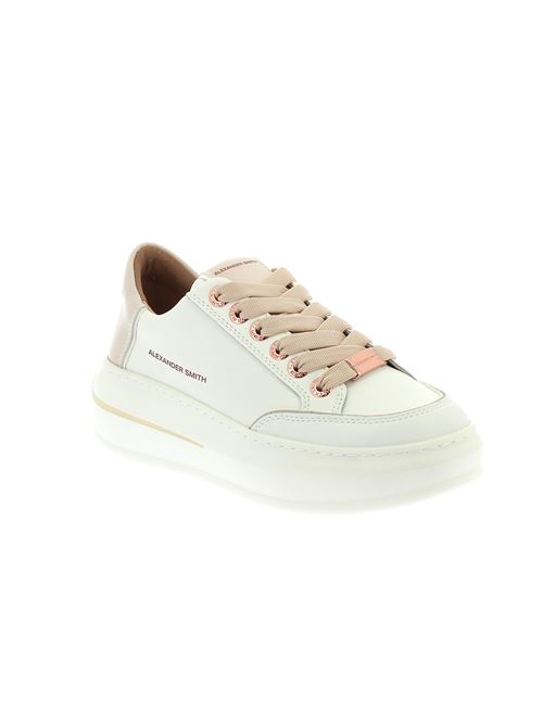 Lancaster Woman sneakers da donna in pelle bianca ALEXANDER SMITH | ASBBLSW1807WCRX